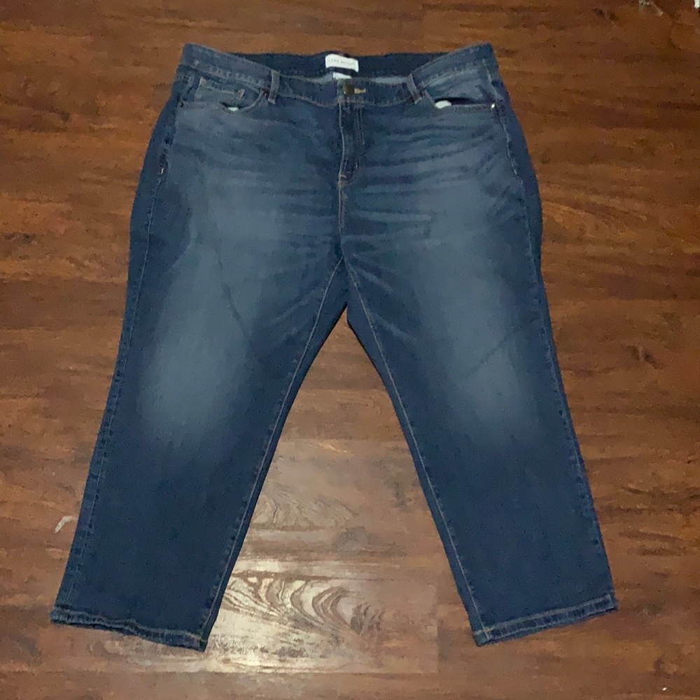 Lane Bryant Mid-Rise Girlfriend Crop jeans